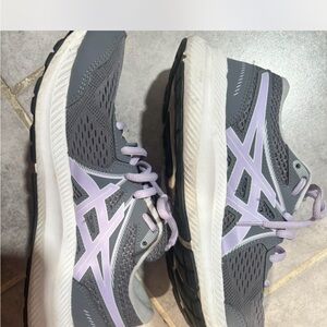 ASICS Women's Athletic Shoes in Gray and Lavender